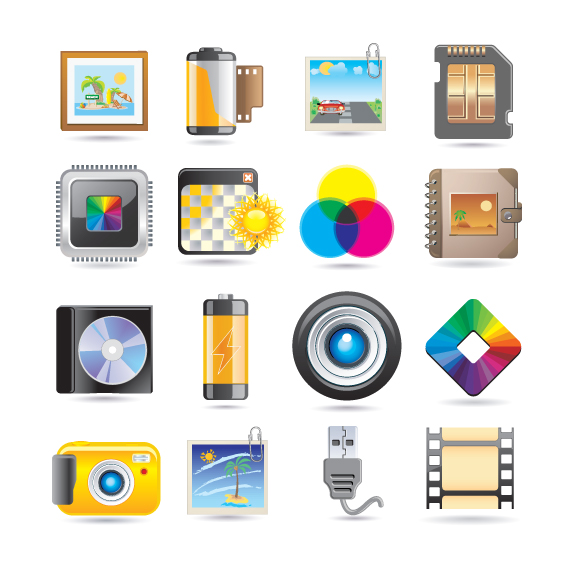 free vector Exquisite technology icon vector